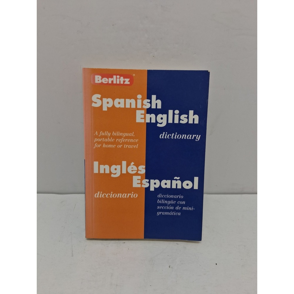 Berlitz Spanish English Dictionary Bilingual Portable Reference Paperback Book